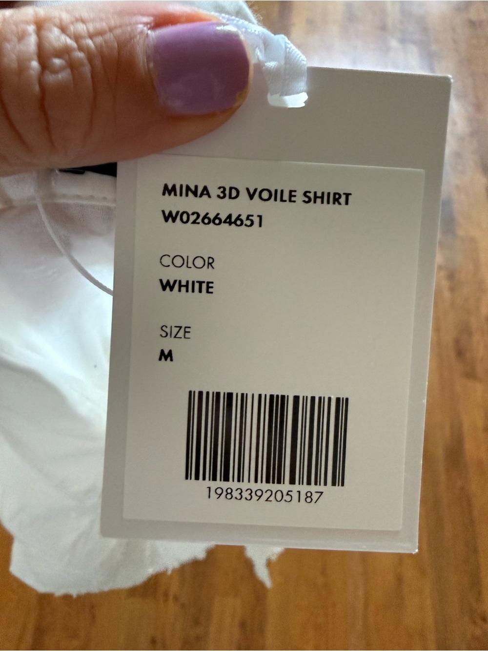 Generation Love NEW Mina 3D Voile Lace Shirt in White Size Medium retail $220 - Picture 7 of 11